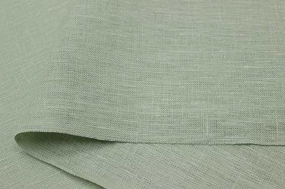 Лен костюмный цв.Морозная зелень, ш.1.5м, лен-100%, 180гр/м.кв