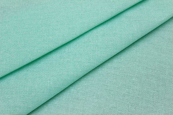 Рогожка цв.Нежная мята, ш.1.5м, хлопок-100%, 155гр/м.кв
