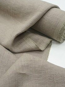 Лен костюмный с эффектом мятости цв.Светло-кофейный, ш.1.45м, лен-100%, 190гр/м.кв