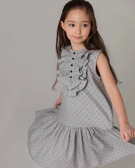 Детское платье «Айрис» из Плательного хлопка 