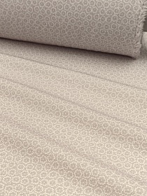 Хлопколен Цифр.печать "Монофлора" цв.серый, СОРТ2, ш.1.45м, лен-10%, хл-85%, п/э-5%, 130гр/м.кв