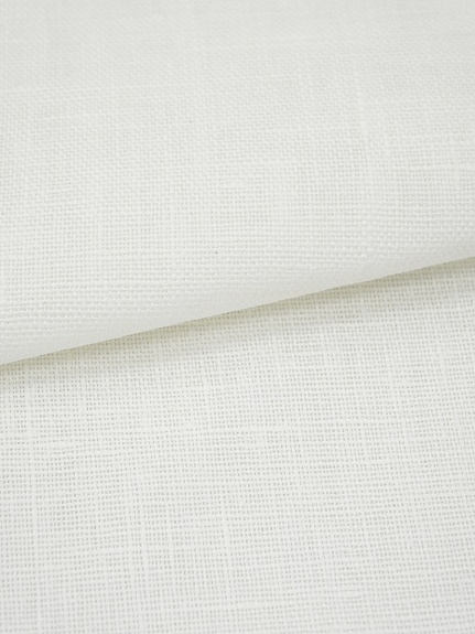 Лен интерьерный цв.Молочно-сливочный, ш.1.6м, лен-100%, 205гр/м.кв