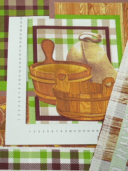 Вафельное полотно "Банные традиции", ш.1.5м, хлопок-100%, 145гр/м.кв