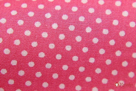 Импорт. хлопок "Мелкий горох-2 на розово-коралловом", ш.1.48м, хлопок-100%, 115гр/м.кв