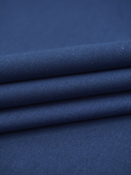 Поплин цв.Темно-синий, ш.2.2м, хлопок-100%, 110гр/м.кв