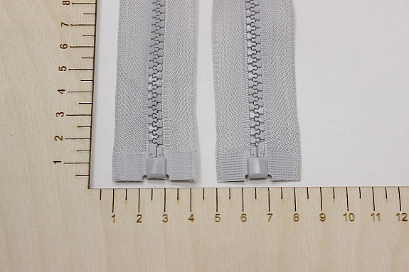 Молния тракторная №5 цв.светло-серый, 60см