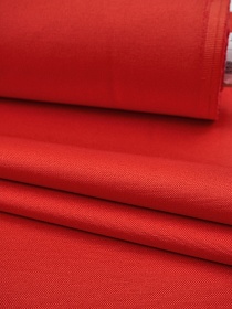 Ткань Дак цв.Ярко-красный, ш.1.8м, хлопок-65%, п/э-35%, 205гр/м.кв