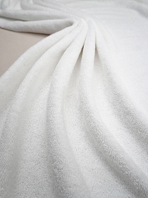 Махровая ткань Люкс цв.Белый, ш.1.5м, хлопок-100%, 550гр/м.кв
