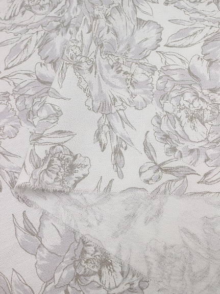 Рогожка Премиум "Пионовый рай", ш.1.5м, хлопок-100%, 205гр/м.кв