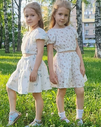 Детские костюмчики из фактурного хлопка
