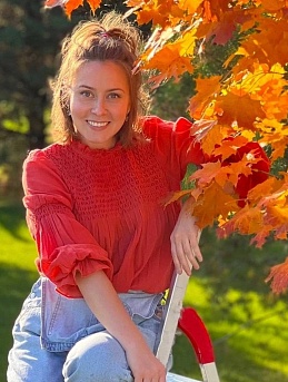 Блуза с буфами из батиста*