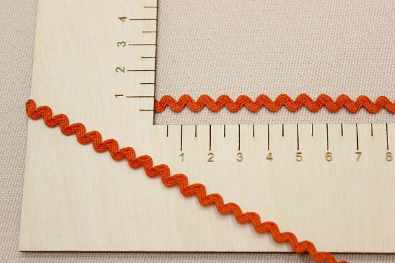 Вьюнчик цв.темно-оранжевый, ш.6мм, п/э-100%