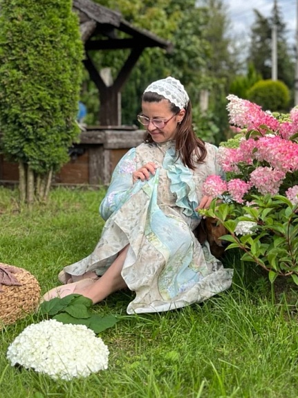Платье из вискозного шифона - нежнее нежного