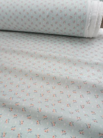 Муслин Премиум двухслойный гладкий "Ранетки" цв.св.мятный, ш.2.5м, хлопок-100%, 120гр/м.кв