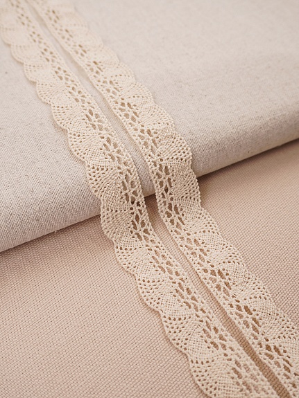 Кружево цв.суровый, ш.19мм, хлопок-100%, рис.110/3