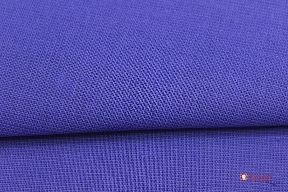 Полулен однотонный,цв.Сине-фиолетовый, ВИД3, ш.1,5м, лен-30%, хл-70%,150гр/м.кв