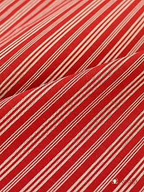 Пестрядь этнографическая под домоткань "Белые тройные полосы на бордово-кирпичном", ш.1.57м, хл-100%