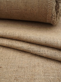 Мешковина средней плотности, ш.1.05м, джут-50%, лен-50%, 300гр/м.кв