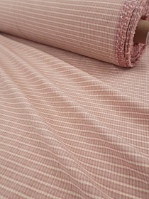 Вареный (стираный) хлопок "Клетка" цв.пыльно-розовый, ш.2.5м, хл-100%, 110гр/м.кв 