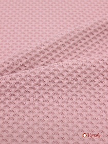 Вафельное премиум-полотно "Italy" цв.Пыльная роза, ш.1.3м, хлопок-100%, 240гр/м.кв