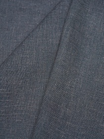 Лен с вискозой с эффектом мятости цв.Графитово-серый, ш.1.45м, лен-56%, вискоза-44%, 145гр/м.кв