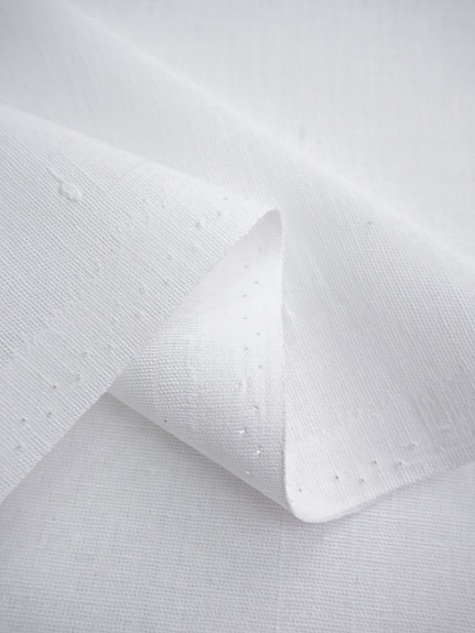 Полулен цв.Белый, СОРТ2, ш.1.5м, лен-30%, хлопок-70%, 140г/м.кв