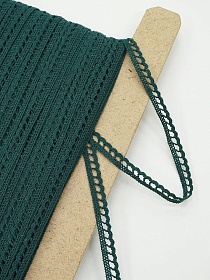 Кружево цв.зеленая морская волна, ш.08мм, хлопок-90%, п/э-10%, рис.092/33