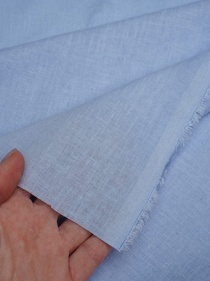 Лен с вискозой с эффектом мятости цв.Светло-голубой, ш.1.45м, лен-56%, вискоза-44%, 145гр/м.кв