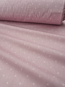 Сатин "Набойка - мелкие цветочки" цв.св.сиренево-розовый, ш.2.35м, хлопок-100%, 110гр/м.кв