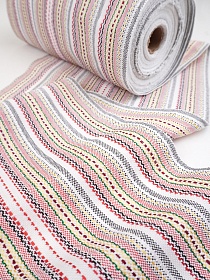 Этническое полотно цв.белый, 250мм, п/э-100% 