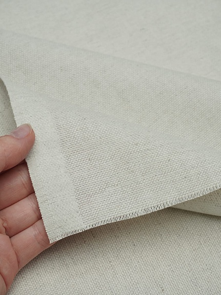 Полульняная рогожка цв.Суровый, ш.1.5м, хлопок-60%, лен-40%, 155гр/м.кв