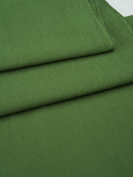 Хлопок крэш цв.Зеленый папоротник, ш.1.4м, хлопок-100%, 130гр/м.кв