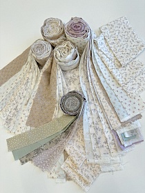 Комплект кромочного лоскута 1кг (от наборов для рукоделия) Муслин