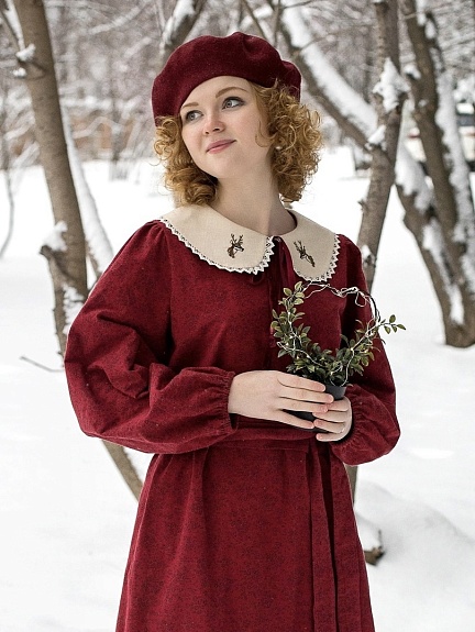 Платье из Теплого хлопка "Надия"