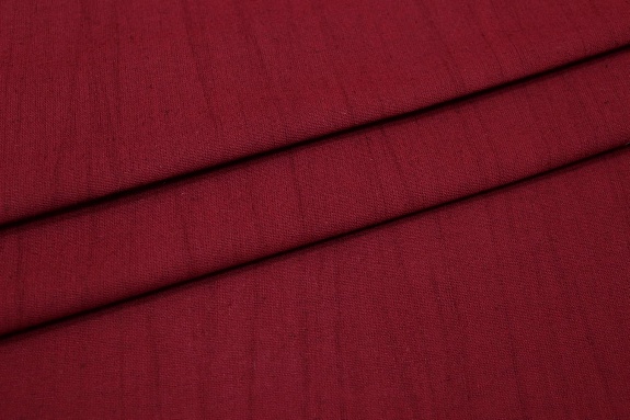 Хлопколен винтаж (жгутовое окрашивание) цв.Бордовый с терракотовым оттенком, ш.1.5м, лен-15%, хл-85%