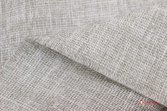 Мерный лоскут (ткань в отрезах) - Рогожка цв.Светлый серо-бежевый меланж, ш.1.5м, хлопок-100%