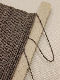 Шнур цв.земельно-коричневый, 2мм, хлопок-100%