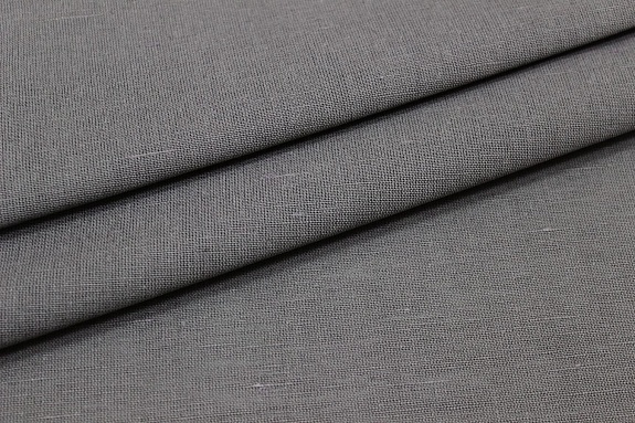 Полулен цв.Стальной графит, СОРТ2, ш.1.5м, лен-57%, хлопок-43%, 200гр/м.кв