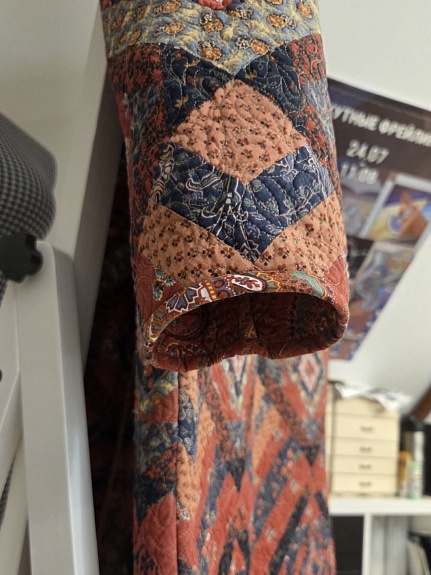 Пальто в технике пэчворк из перкали и импортного хлопка