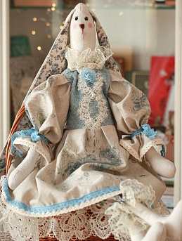 Текстильная игрушка из полульна