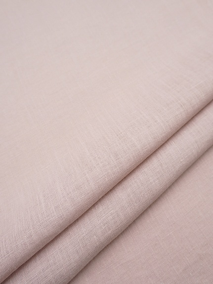 Лен постельный с эффектом мятости цв.Бледный розово-сиреневый флер, СОРТ2, ш.2.45м, лен-100%