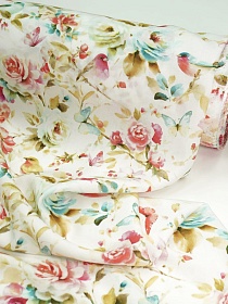 Штапель Премиум Цифр.печать "Музыка полей", ш.1.45м, вискоза-100%, 100гр/м.кв