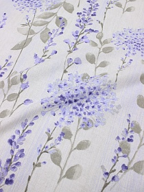 Полулен "Гортензия Акварель", ш.1.5м, лен-30%, хлопок-70%, 140гр/м.кв
