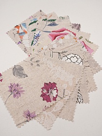 Комплект образцов "Полулен ПОЭМА, ш.1.5м, лен-30%, хлопок-70%"