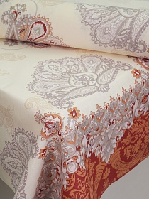 Полулен "Королевский", ш.1.5м, лен-30%, хлопок-70%, 130гр/м.кв, раппорт 63см