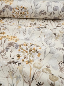 Ткань Дак "Лунария - разнотравье", ш.1.8м, хлопок-65%, п/э-35%, 205гр/м.кв