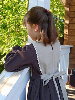 Детское платье из хлопка-крэш