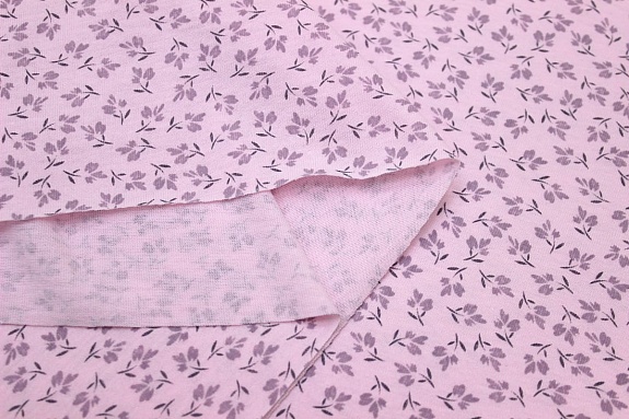 Трикотаж Кулир.гладь "Цветочные искорки" цв.розовый, ВИД2, ш.1.96м (0.98м*2, чулок), Карде, хл-100%