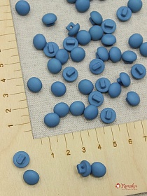 Пуговица "Грибок" пластмасса, цв.темный бирюзово-голубой, 10мм