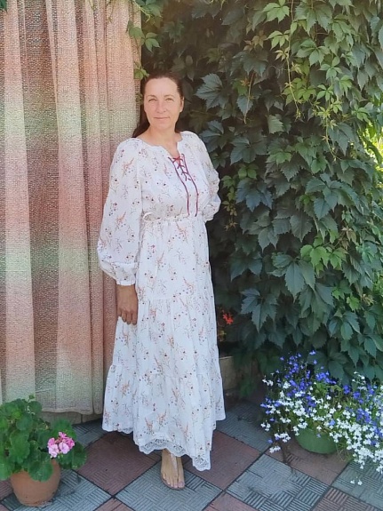 Нежное платье из Импротного хлопка "Полевые букетики"